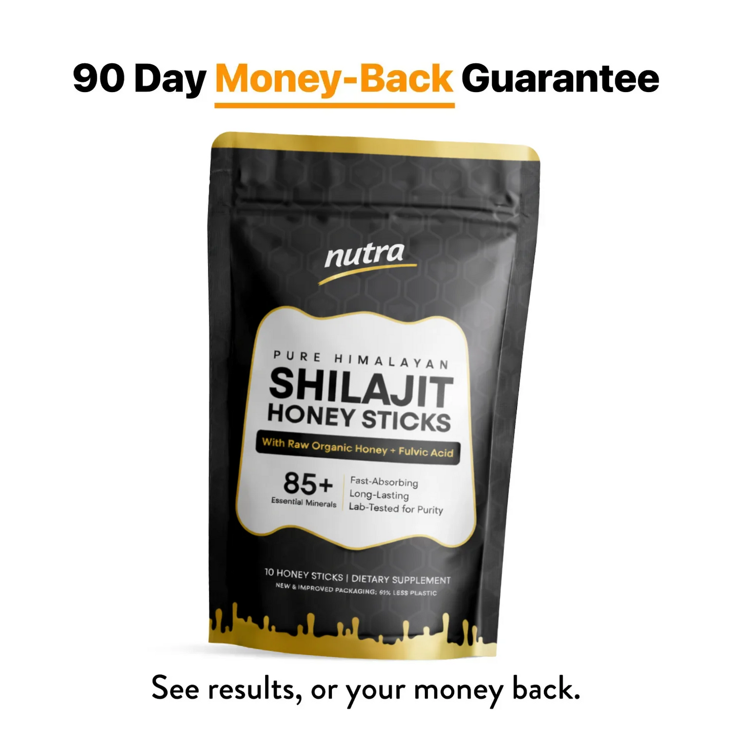 Pure Himalayan Shilajit Honey Sticks