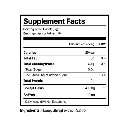 Pure Himalayan Shilajit Honey Sticks